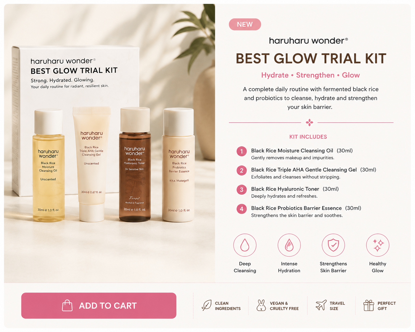 Haruharu Wonder Best Glow Trial Kit